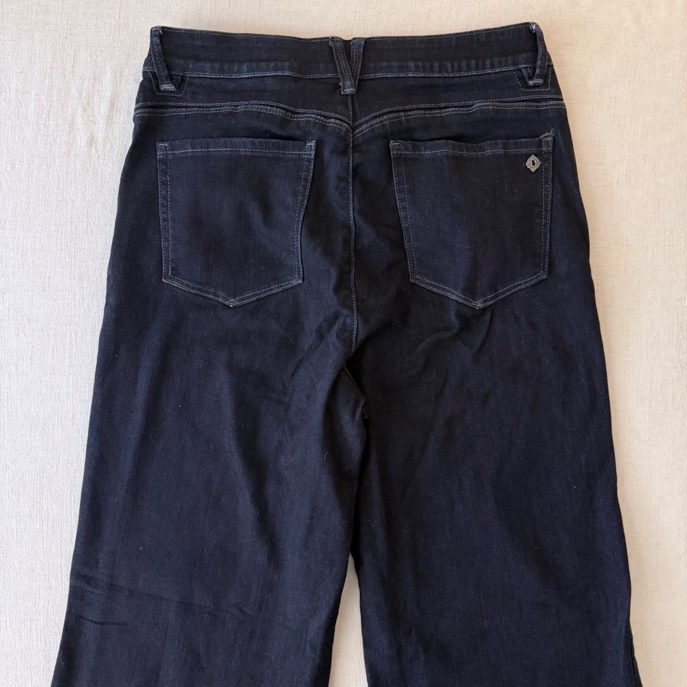 Democracy Wide Leg Jeans Womens 12 Indigo Blue Absolution High Rise - Picture 8 of 10